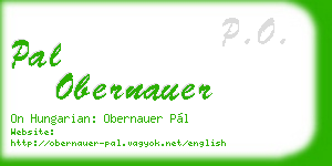 pal obernauer business card